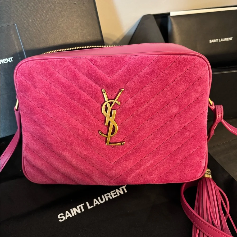 Saint Laurent Fuchsia Crossbody Bag - Picture 4 of 8